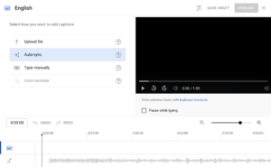 Add subtitles to YouTube videos with a transcript using Auto-Sync feature
