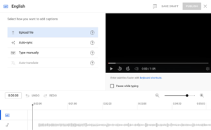 Add subtitles to YouTube videos by uploading a file