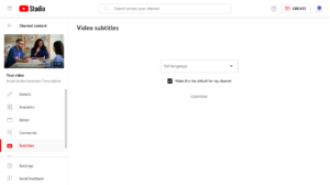 Add subtitles to YouTube videos